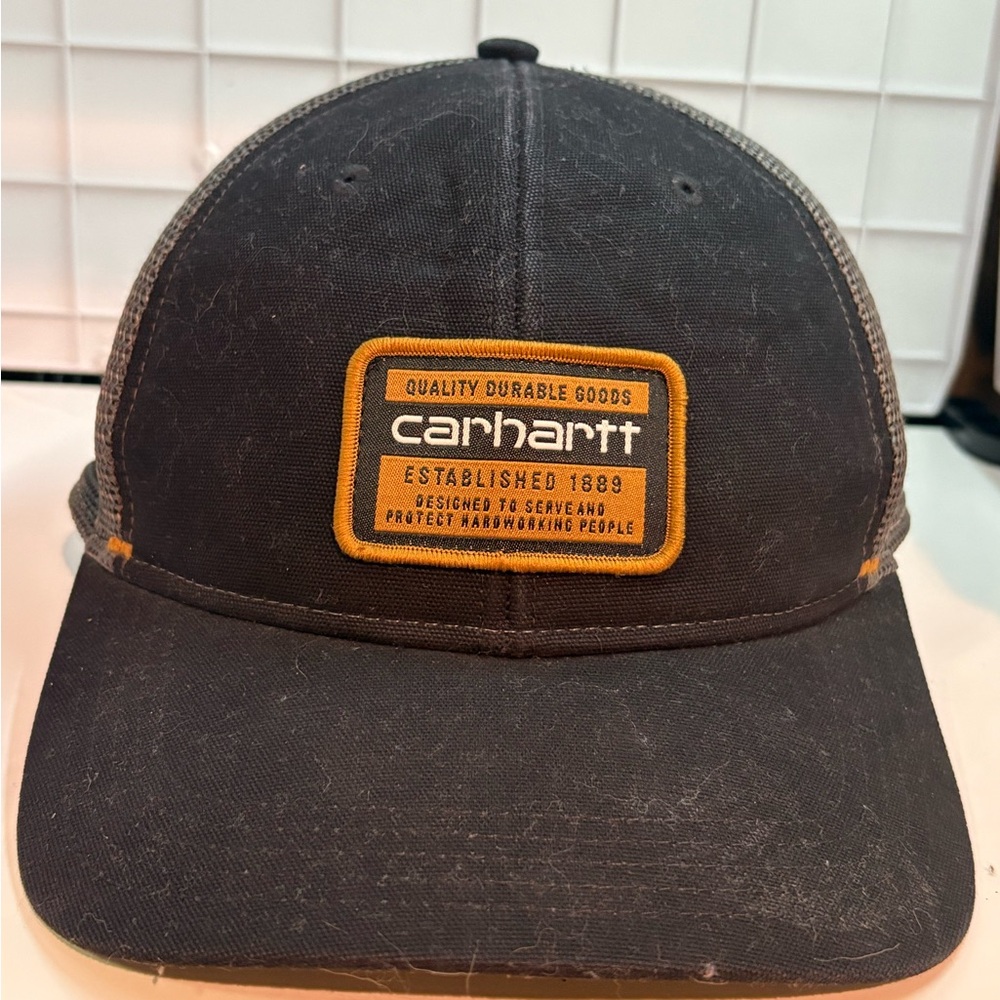 Carhartt Black Cap with Yellow Patch